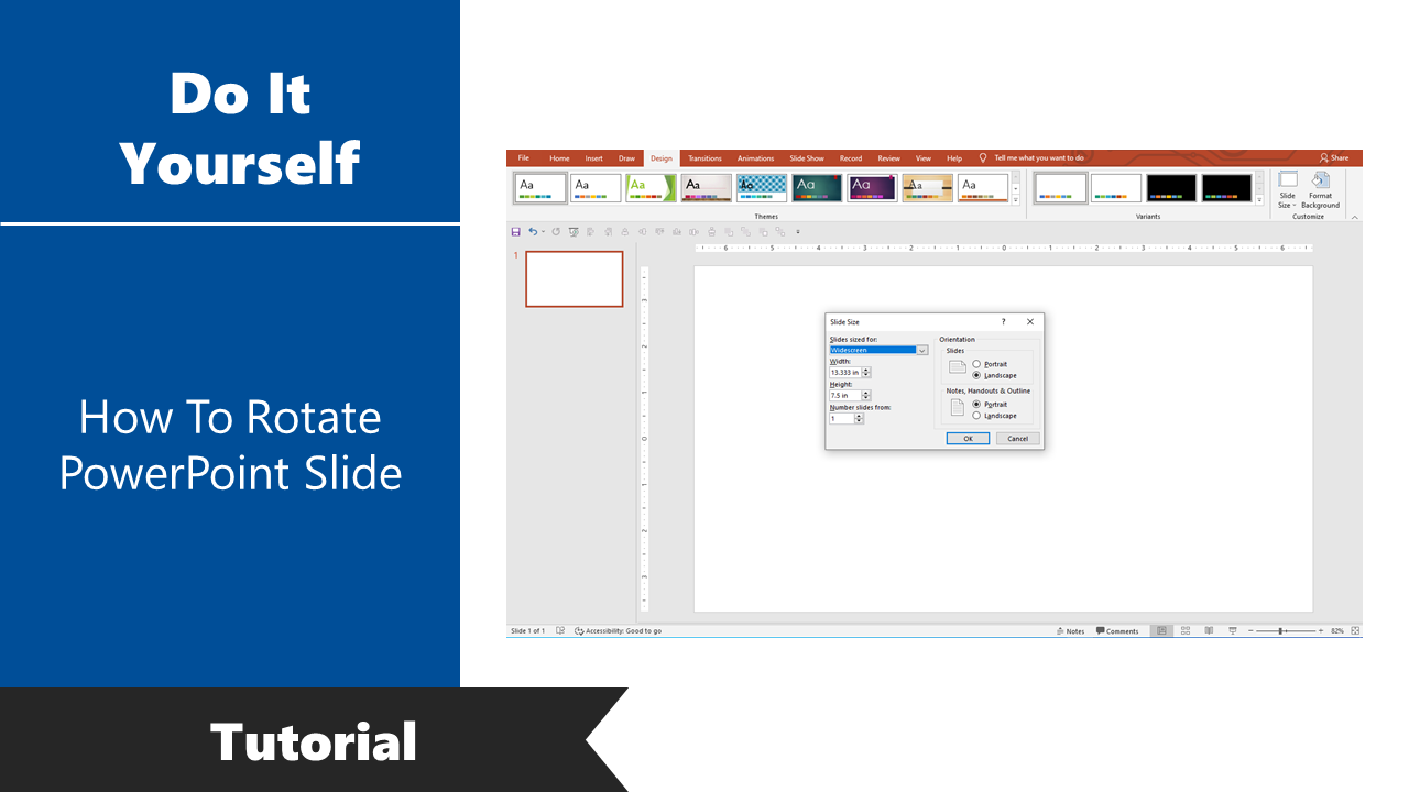 how to rotate powerpoint slide 180 degrees